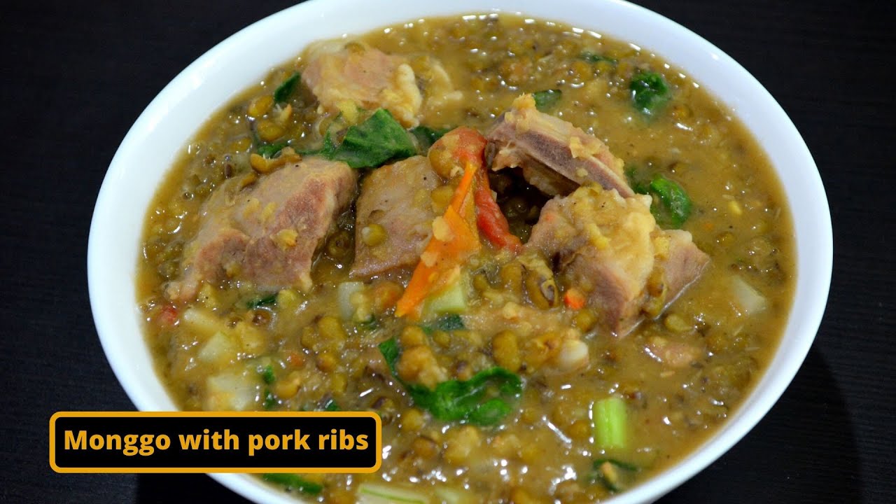 Monggo with pork ribs