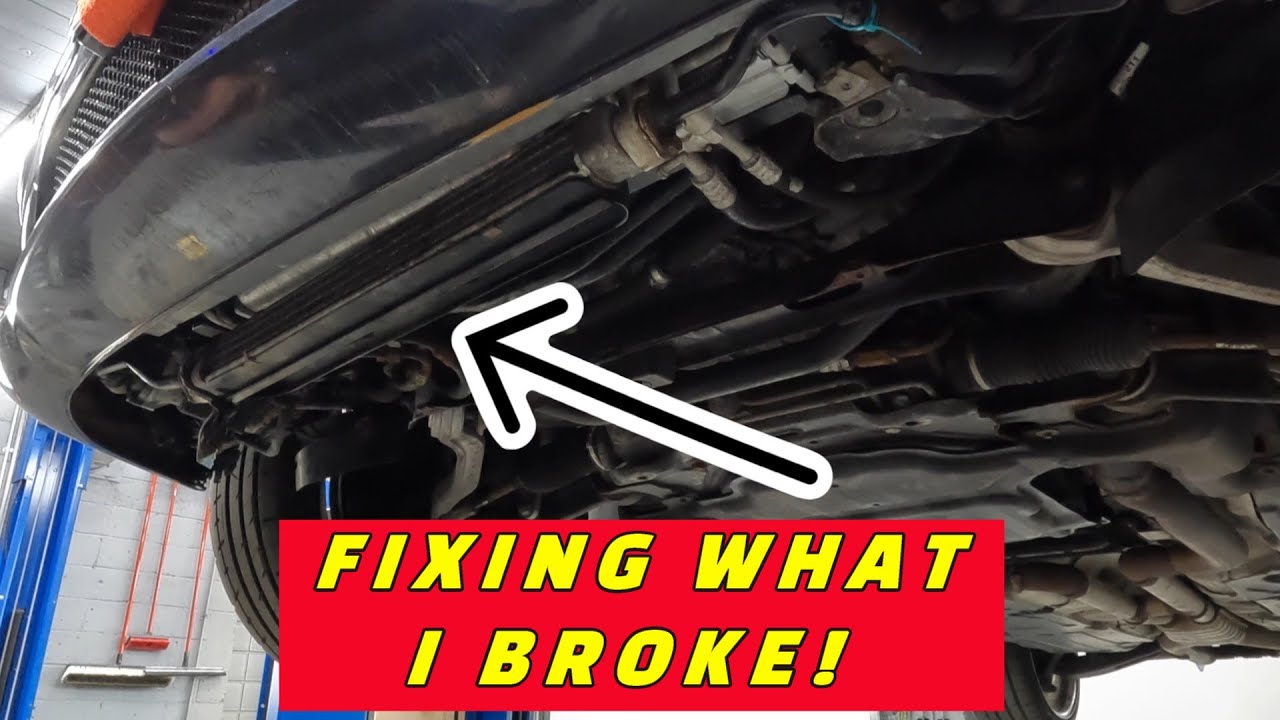 LET'S FIX WHAT I DAMAGED ON MY CUSTOMERS CAR! HOW TO REPLACE AN OIL COOLER ON A MERCEDES E55 AMG