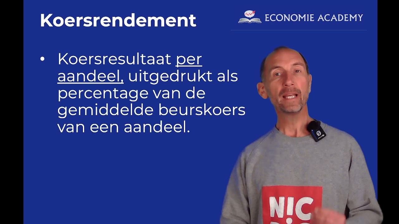 Bedrijfseconomie examen [vwo] | Dividendrendement, koersrendement en beleggersrendement