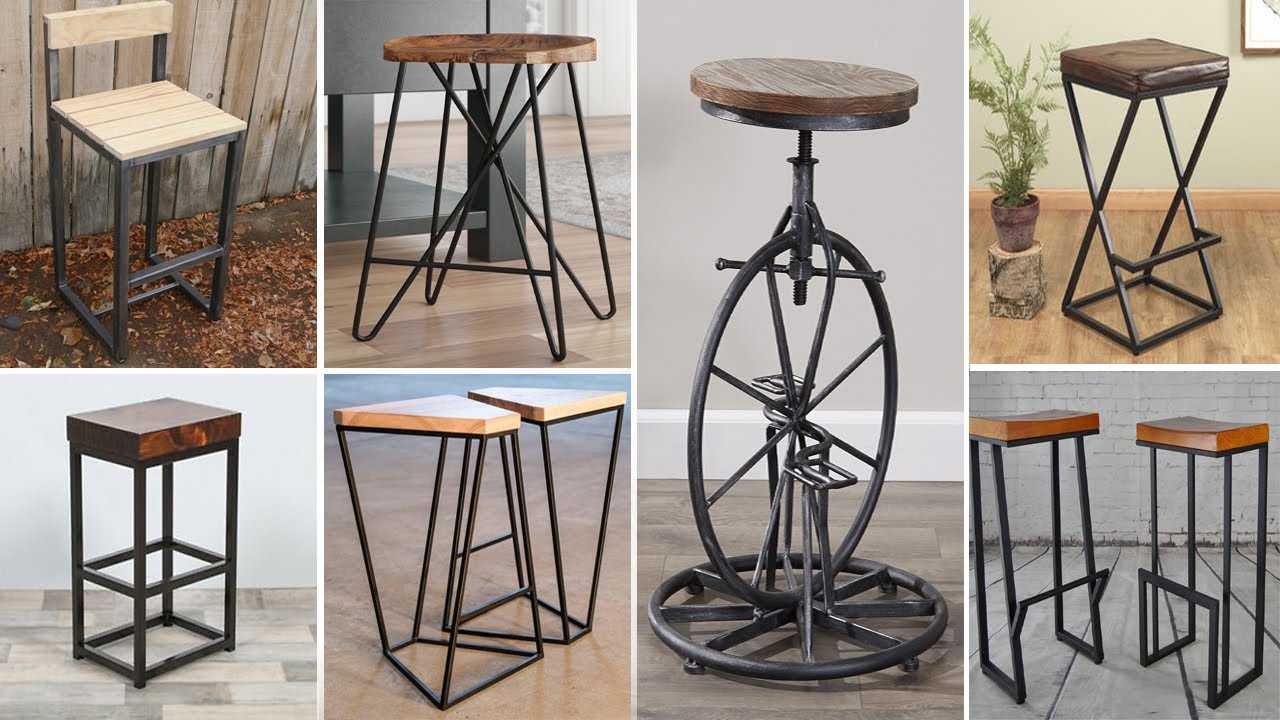 Modern metal frame stool ideas ! DIY! Make Stools Simple, Sturdy, and Strong