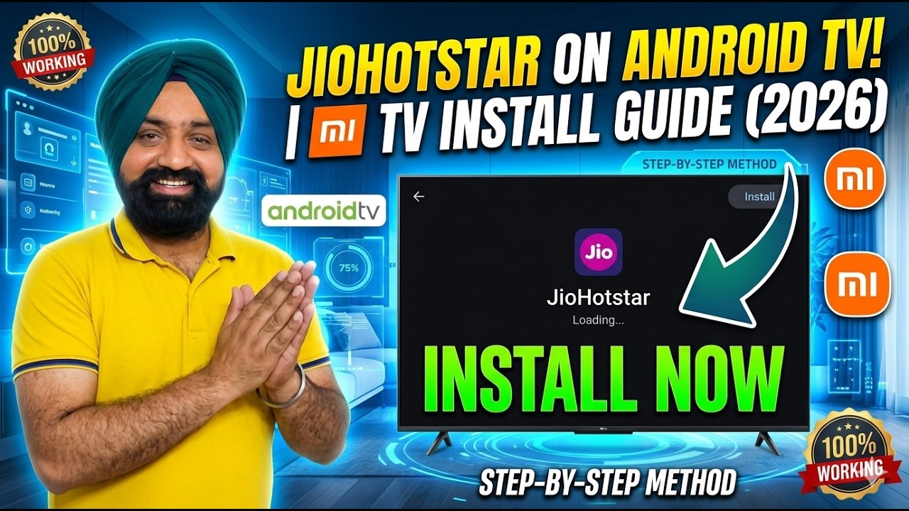 How to Download JioHotstar on Android TV | Mi TV & Smart TV Installation