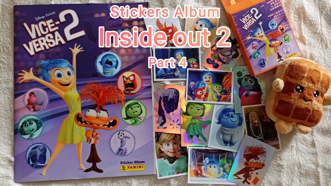 ASMR - Inside out 2 (2024) - Panini Sticker Album Unboxing - Part 4