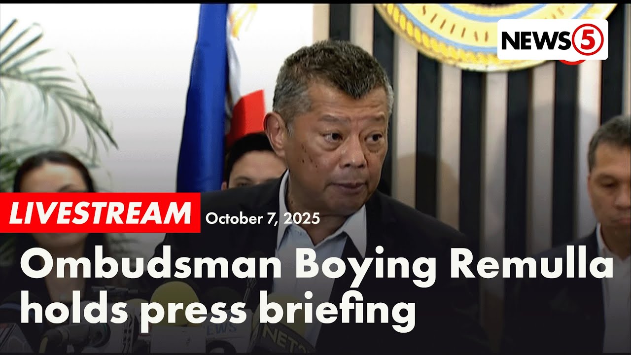 LIVE | Newly appointed Ombudsman Boying Remulla holds press conference (October 7, 2025)