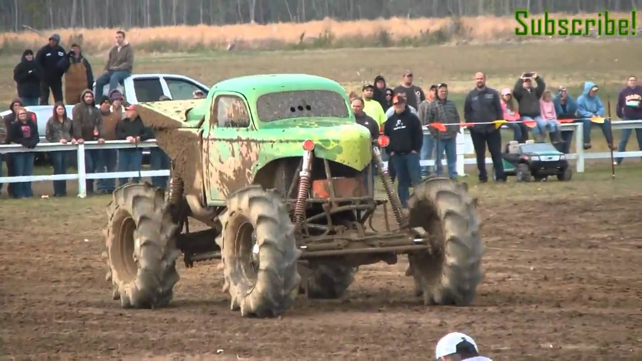 KING SLING Monster MUD TRUCK Rolls!! Huge Air!! @ Dennis Anderson's Muddy Motorsports Park!!