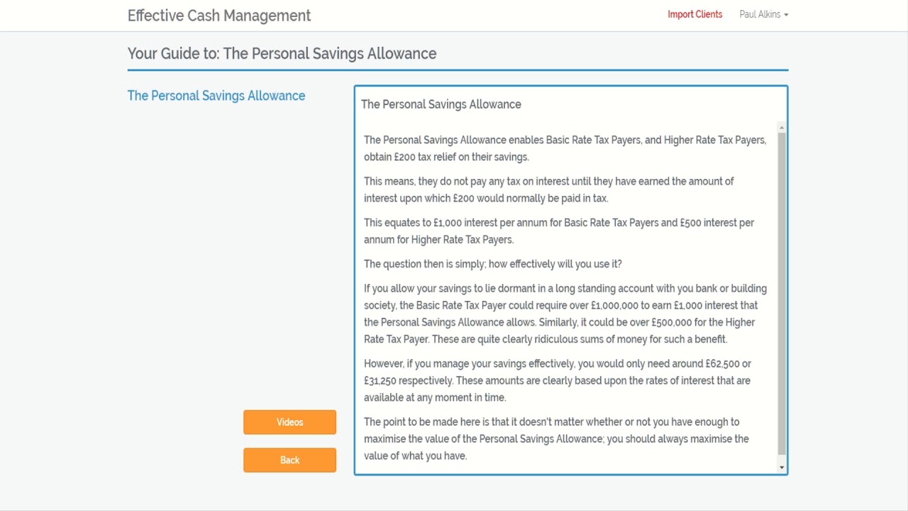 Guide   Personal Savings Allowance