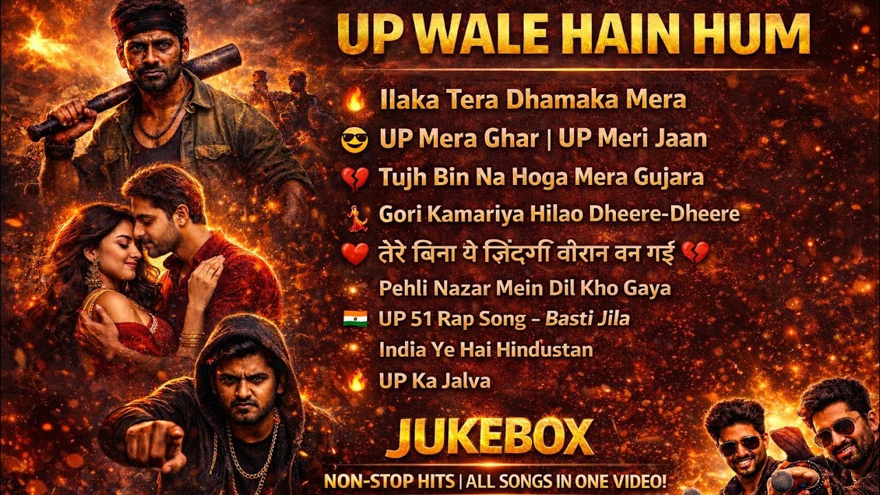 Rap Jukebox 🎧UP Wale Hain Hum 🔥 | UP Ka Jalva | UP 51 Rap Song Basti | Romantic 
