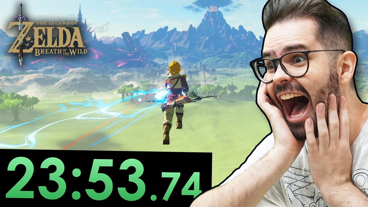 ZERANDO ZELDA BotW EM 23 MINUTOS! (RECORDE MUNDIAL REACT) - feat. @ChequerChequer