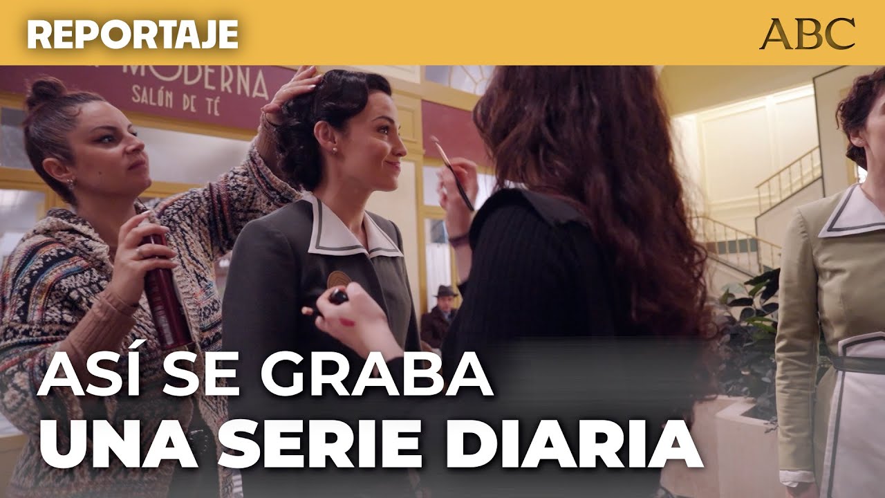 Una mañana en el rodaje de 'La Moderna', serie de época basada en 'Tea Rooms'