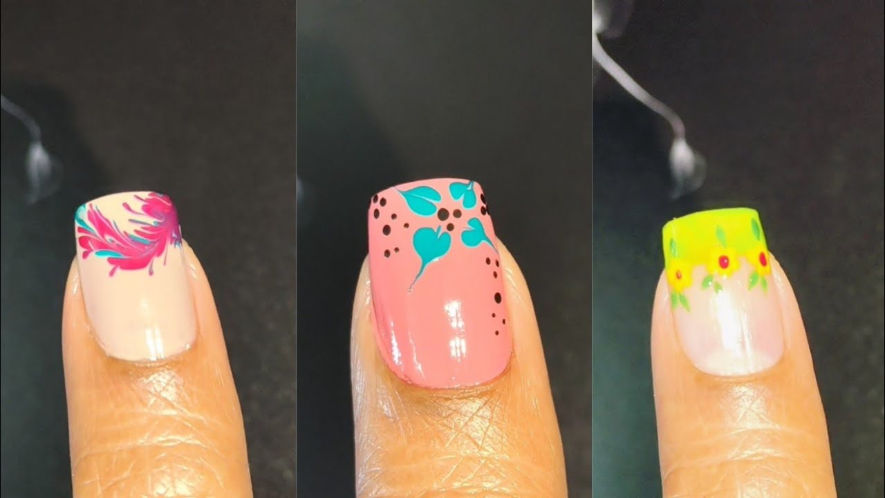 Simple nail art with safety pin 🧷 ||  How to make beautiful nail art 💅  ||  My Nail world 
