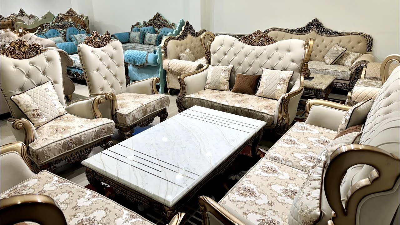 Luxury Teakwood Carving Sofa Set | Wooden Furniture Collection | Furniture Market Kirti Nagar Delhi
