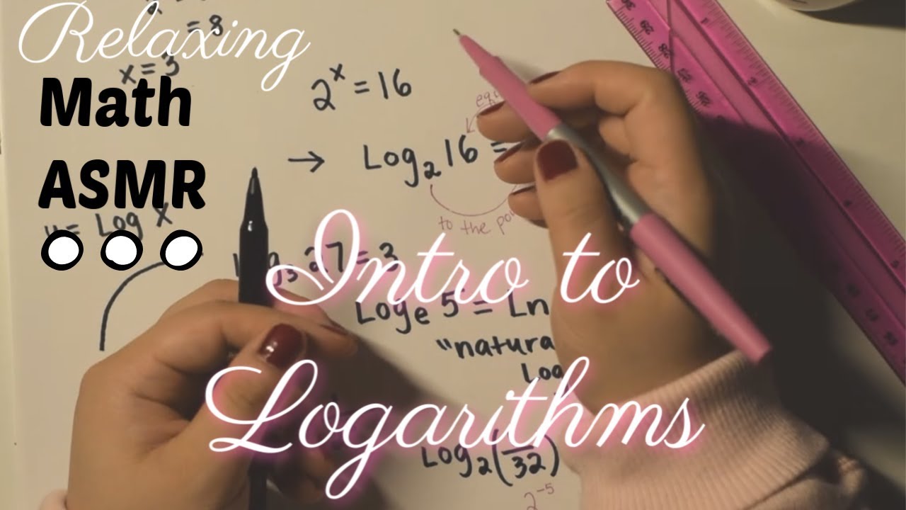 Softspoken Relaxing Math ASMR | Intro to Logarithms