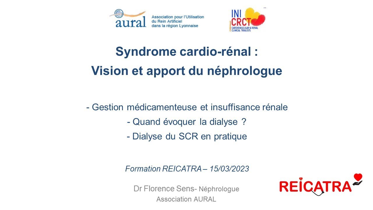 42- Syndrome cardio-rénal : Vision et apport du néphrologue - Florence Sens