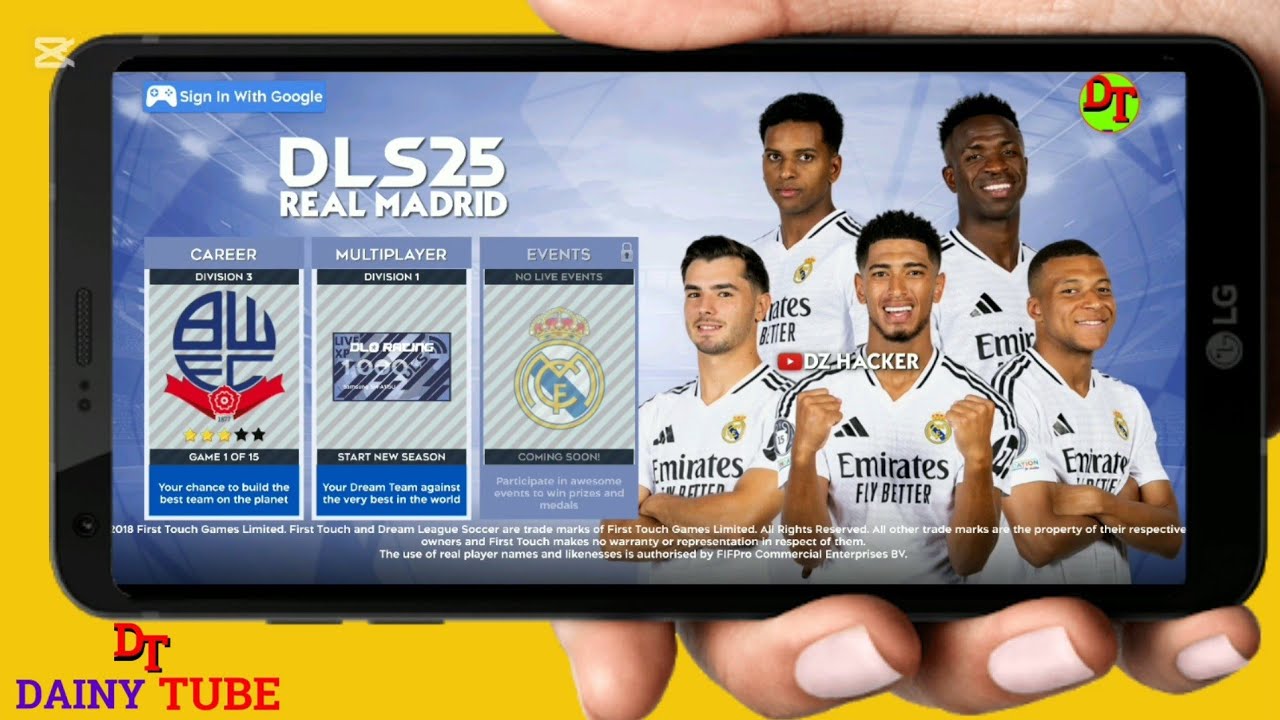 DREAM LEAGUE SOCCER 2025 MOD REAL MADRID (APK+OBB+DATA)