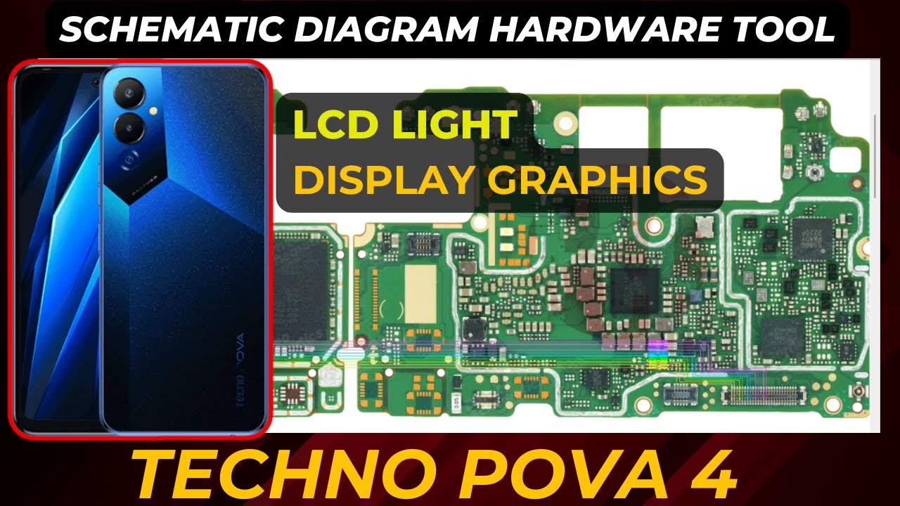 techno POVA 4 LCD Display Light & Graphics Not Working? | Hardware Solution Schematic Diagram | DMR