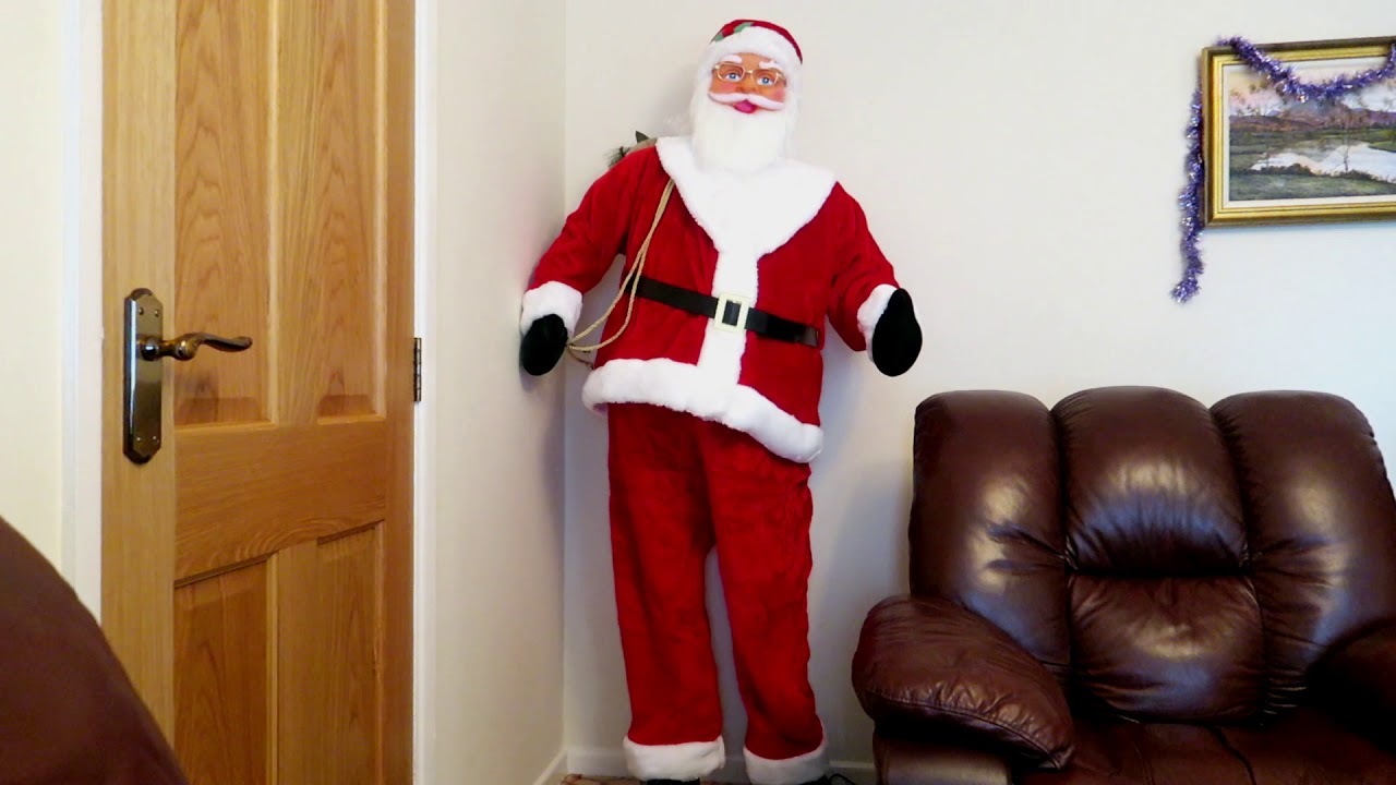 Home Bargains UK - Gemmy Knockoff Singing & Dancing Santa (6ft) 2018