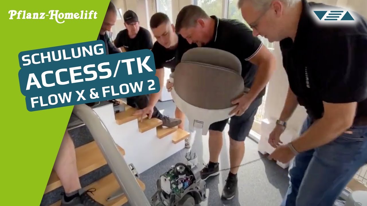Schulung für Treppenlift ▽△ FlowX Access und Flow2 Thyssenkrupp