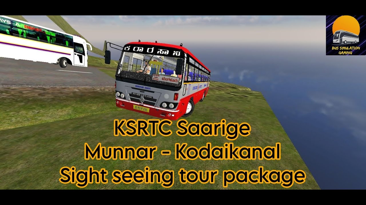 KSRTC Saarige|Munnar - Kodaikanal sight seeing|Package trip|@BUSSIMULATIONGAMING|@aliyangmp
