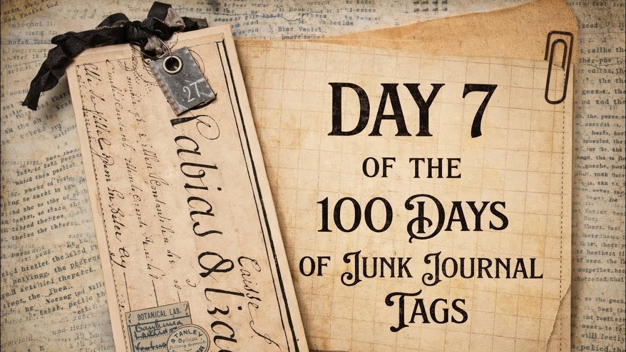 Day 7 of the 100 Days of Junk Journal Tags 