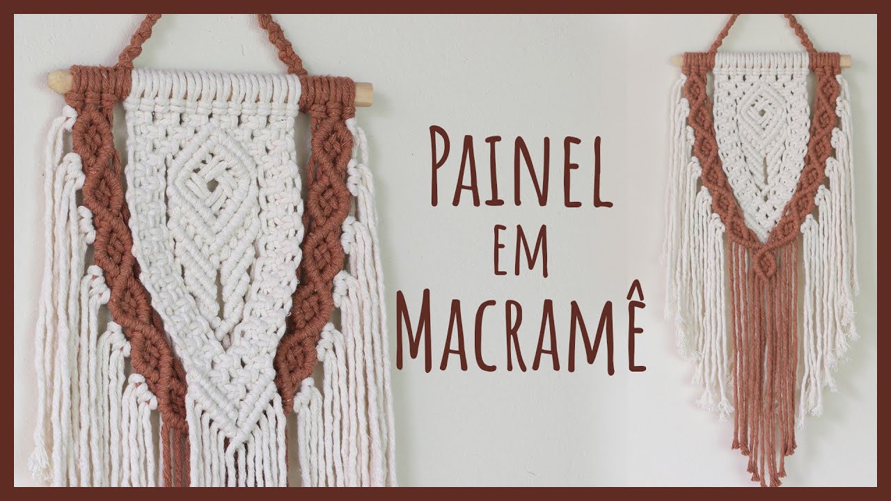 🌿 Painel Decorativo em Macramê para Parede | Tutorial Fácil!