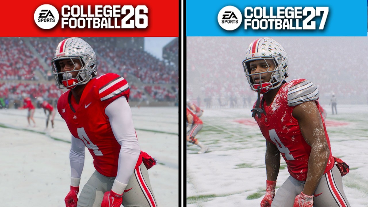 College Football 27 vs 26 Side by Side