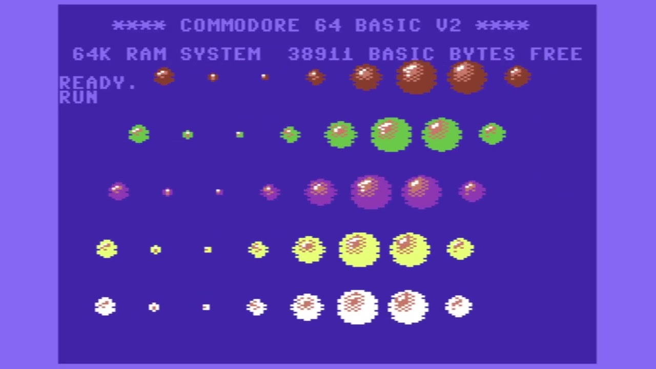 C64 - Sprite Multiplexing - 40 Sprites on Screen