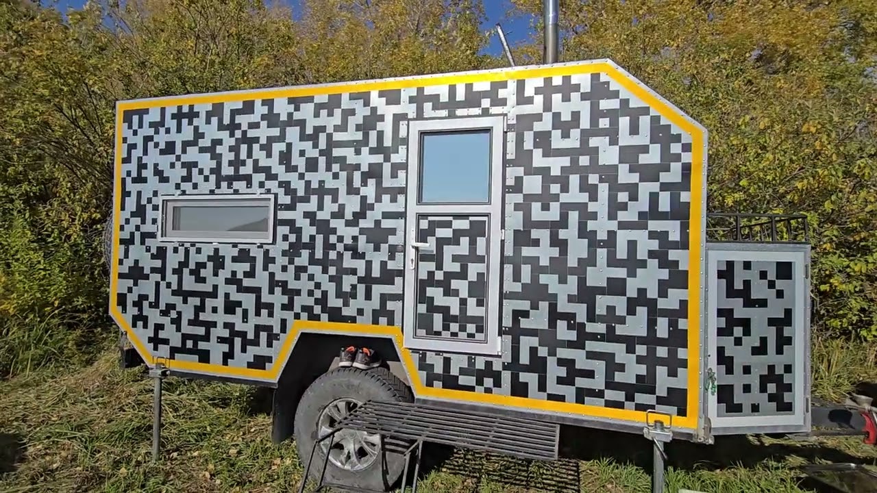 Мобильный и внедорожный прицеп-кемпер с банькой своими руками из самых легкодоступных материалов.