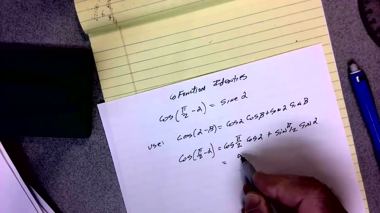 YT 43 Precalculus Proof CoFunction Identities