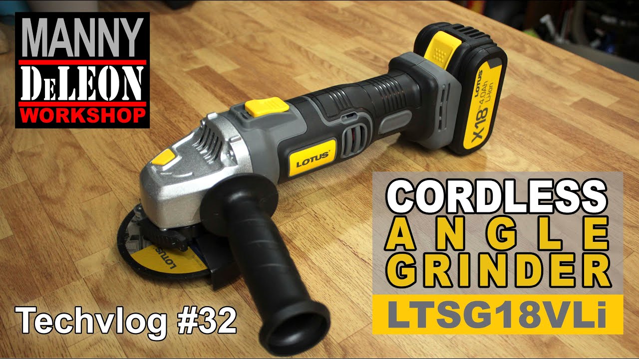 Cordless Angle Grinder Testing: Lotus LTSG18VLi Testing Review