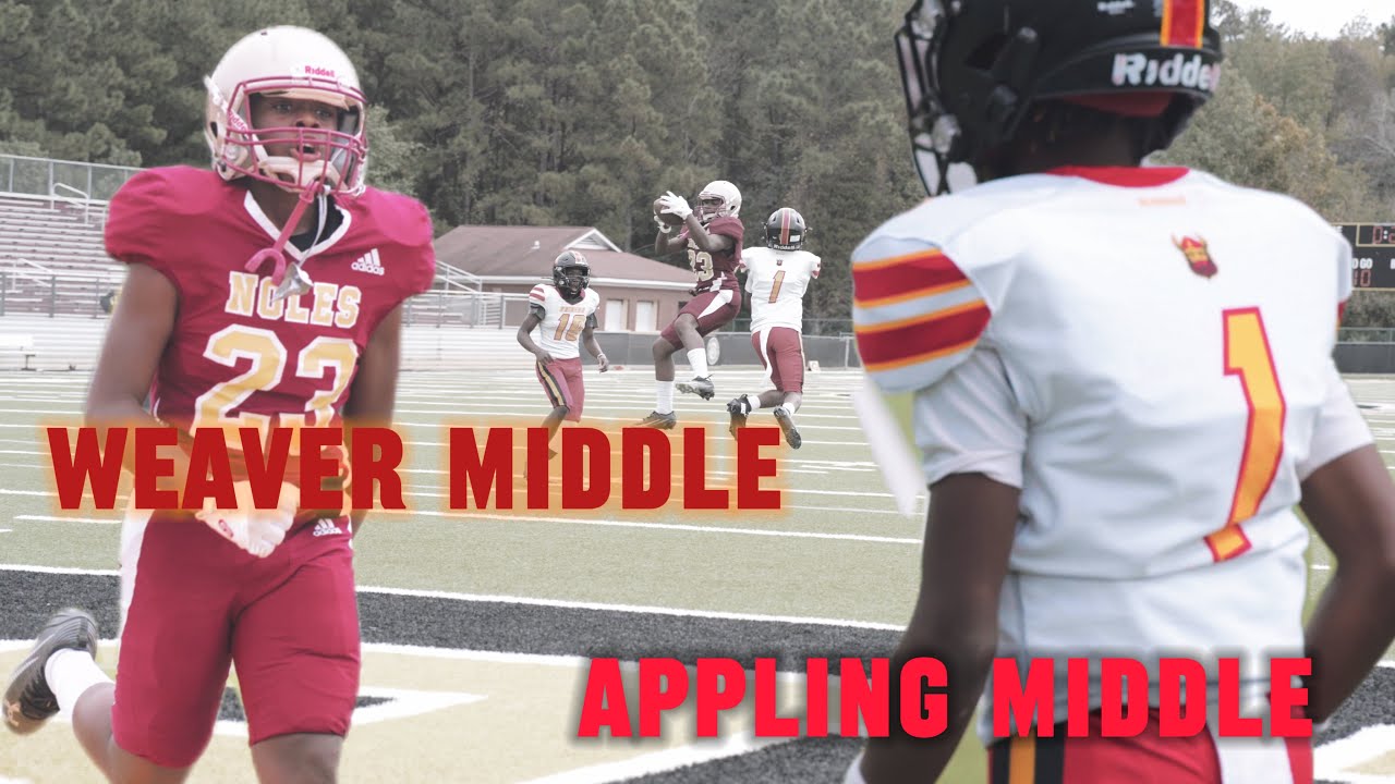 Weaver Middle School vs Appling Middle School #BallSoHardFam 