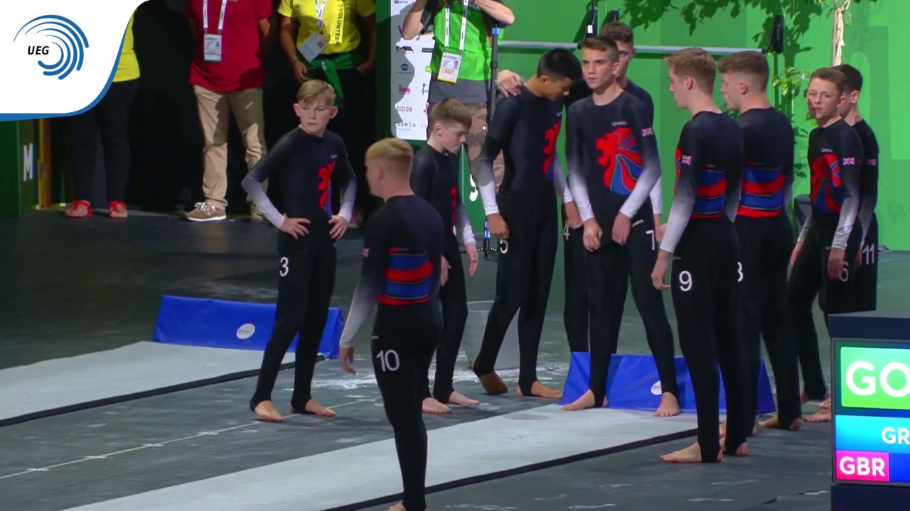 Great Britain - 2018 TeamGym Europeans, junior men's team final