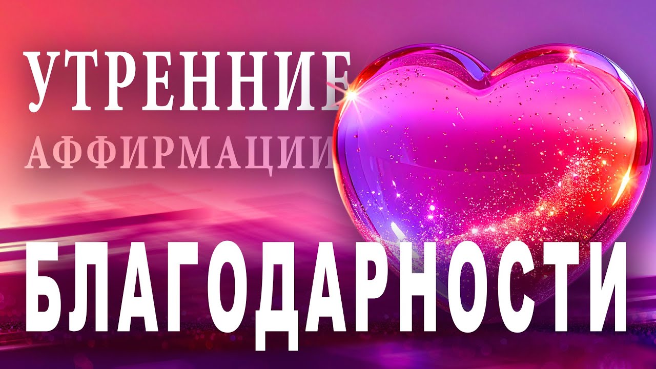 Утренние Аффирмации Благодарности 💖 Ключ к Счастью, Любви к Себе и Процветанию | РИТМЫ САДА ЖИЗНИ.