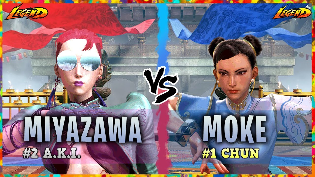 SF6 ▰ Ranked #2 A.K.I. ( Miyazawa ) Vs. Ranked #1 Chun-Li ( Moke )『 Street Fighter 6 』