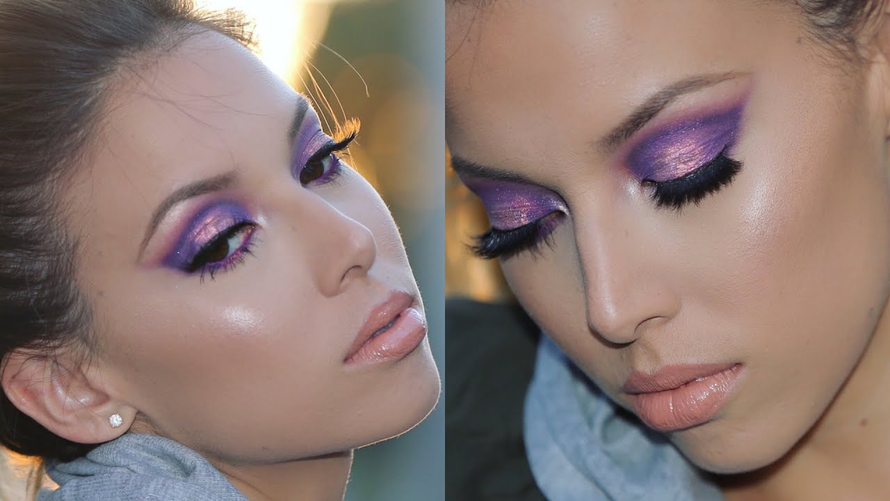 Bold Purple Eyeshadow Tutorial | LustreLux