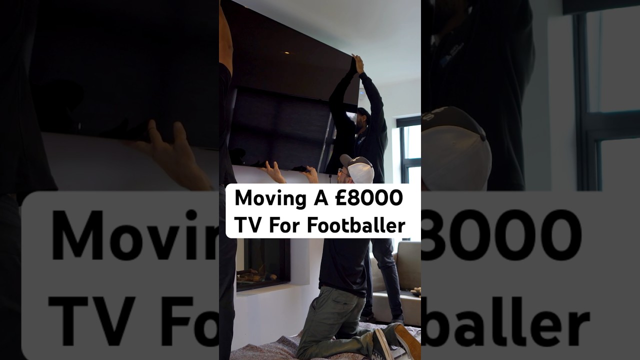 Moving &pound;8000 TV For Professional Footballer