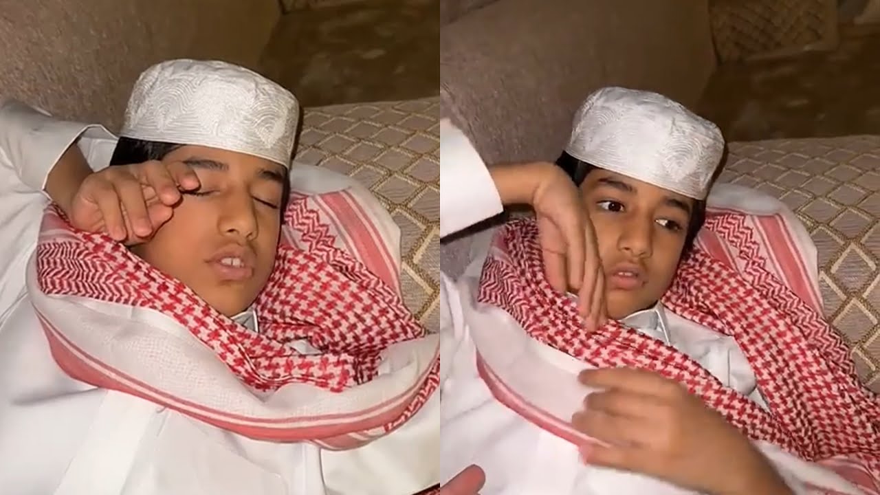 احمد يتكلم وهو راقد صحى مصدوم 😂 #فراج_قزيع_السهلي سنابات فراج قزيع السهلي