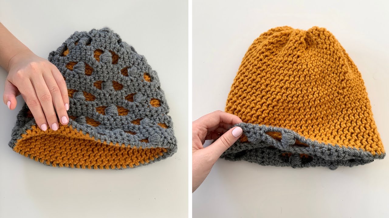 Reversible Crochet Beanie - Free Crochet Pattern