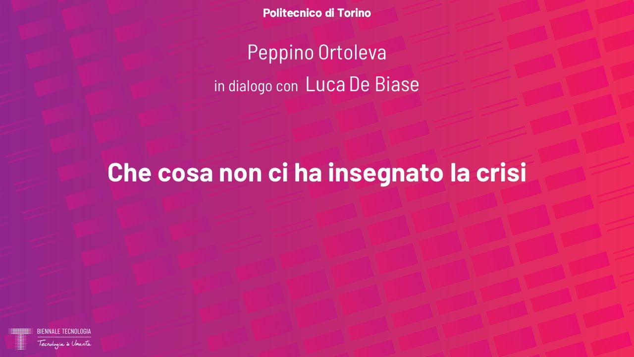 Che cosa non ci ha insegnato la crisi | Peppino Ortoleva