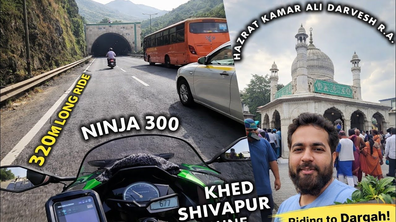 Khed Shivapur Dargah Ride on Ninja 300 |320 KM One Day | Kamar Ali Darvesh R.A | #SFQFilms #Motovlog