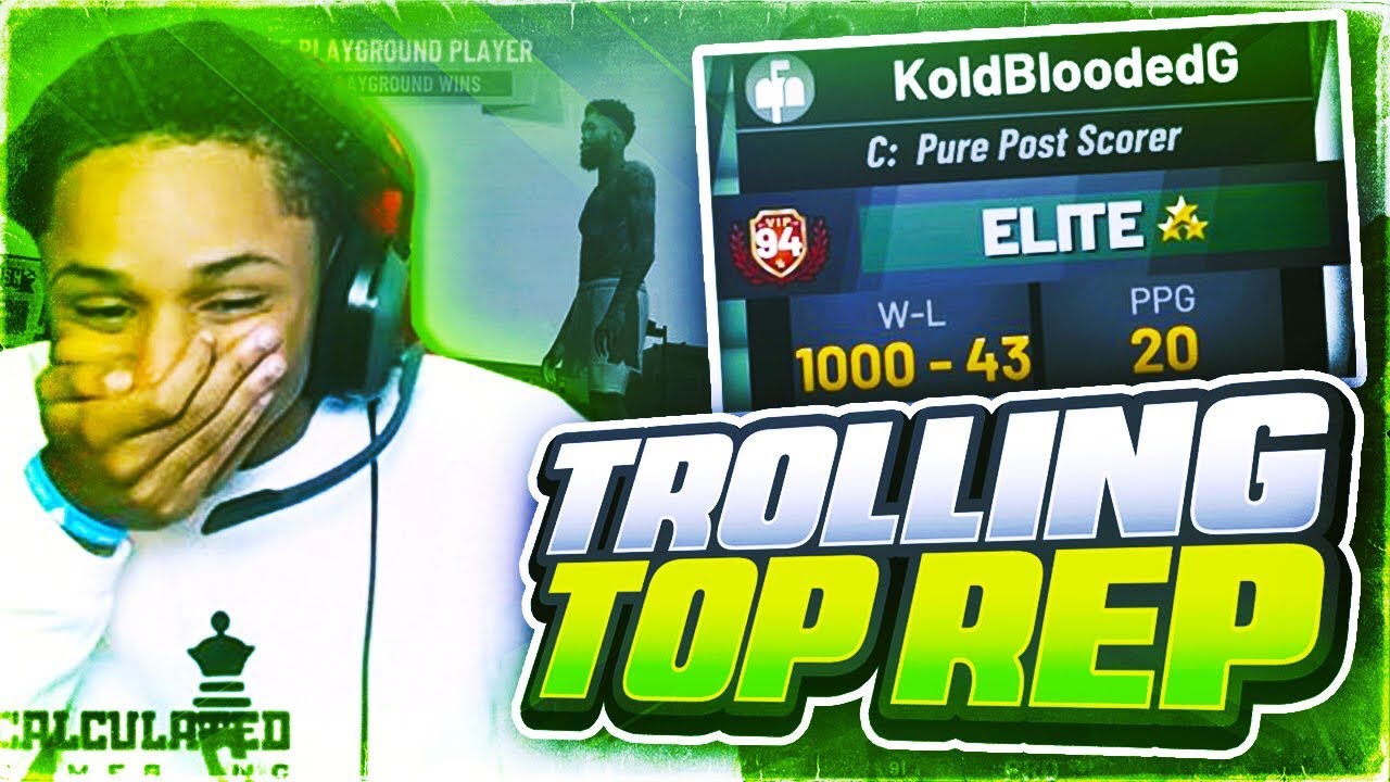 TROLLING TOP REP WITH BEST RECORD 😂 MADE HIM LOSE ON PURPOSE AFTER DISRESPECTING ME NBA 2K19 RAGE😡
