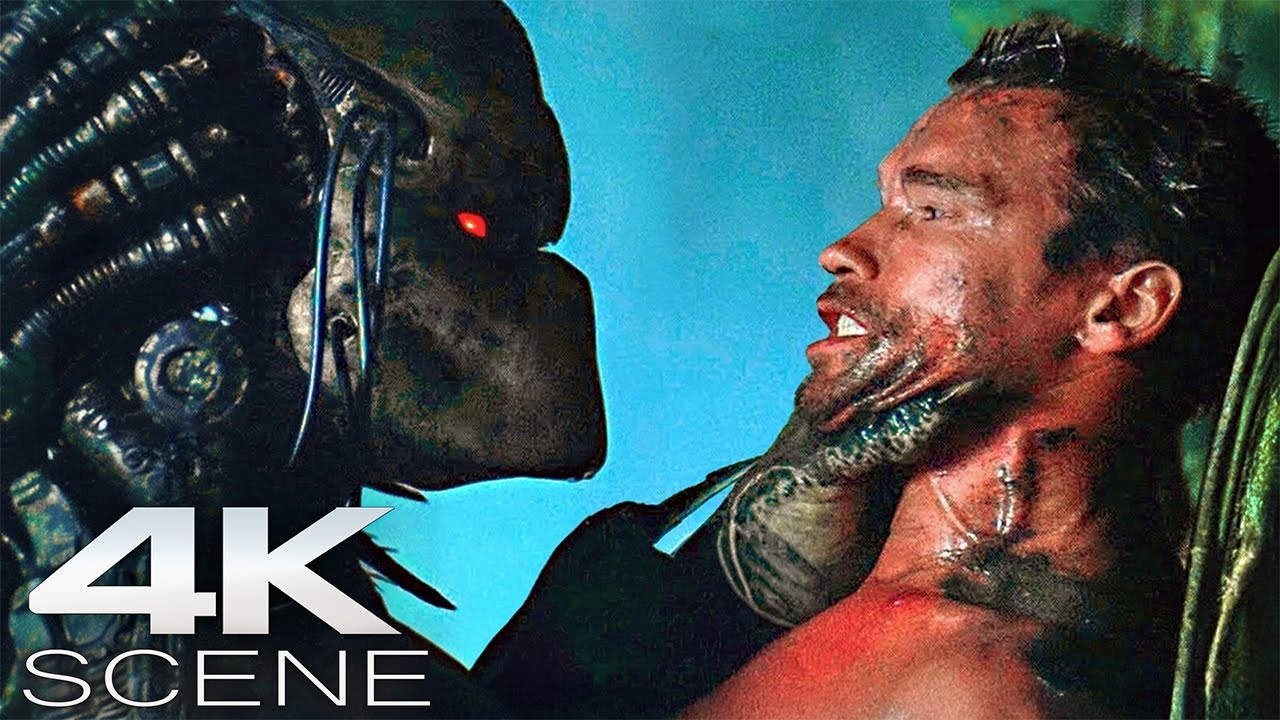 Predator Vs. Arnold Schwarzenegger (4K Blu-ray) Fight Scene | Predator [1987] Action Movie Clips