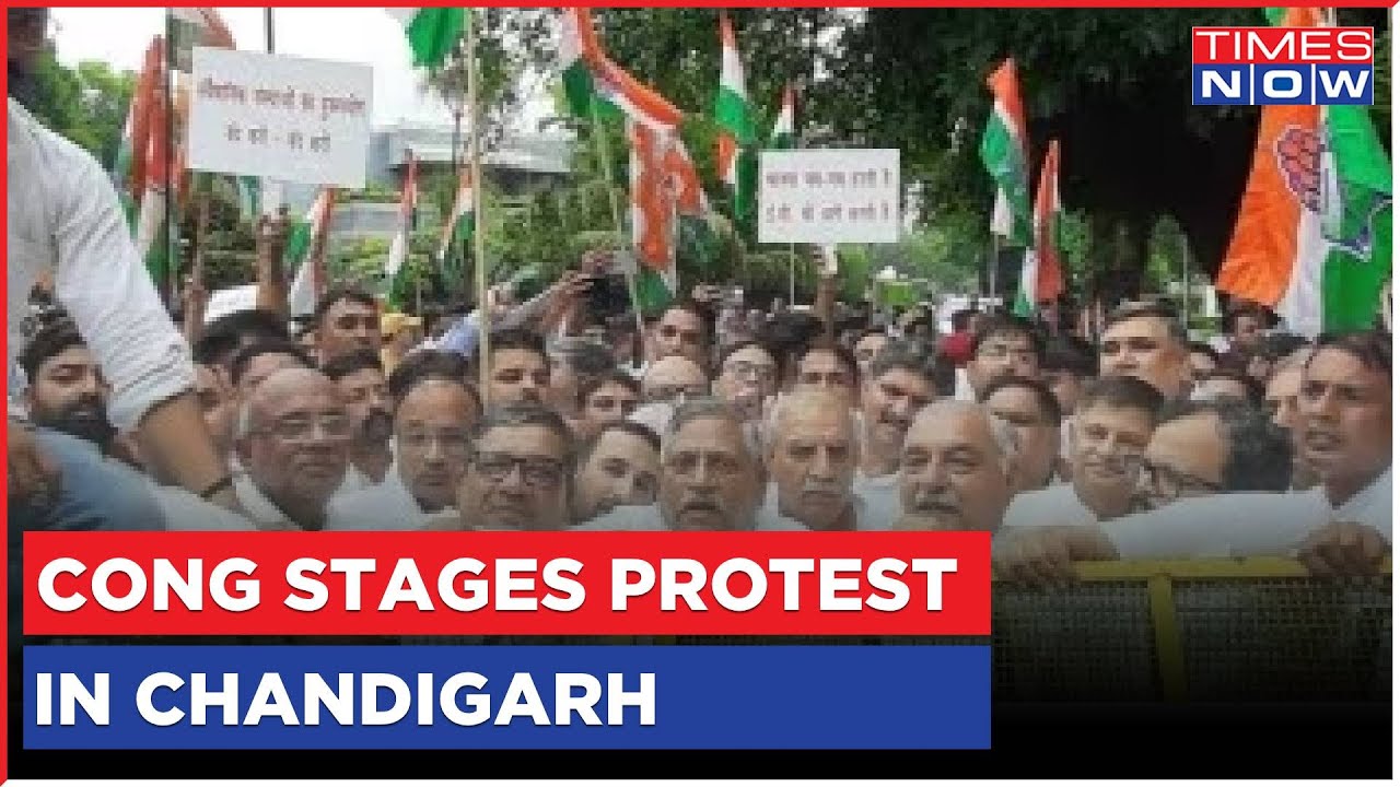 Parliament Breach Impasse Intensifies, Congress Stages Massive Protest In Chandigarh | English News