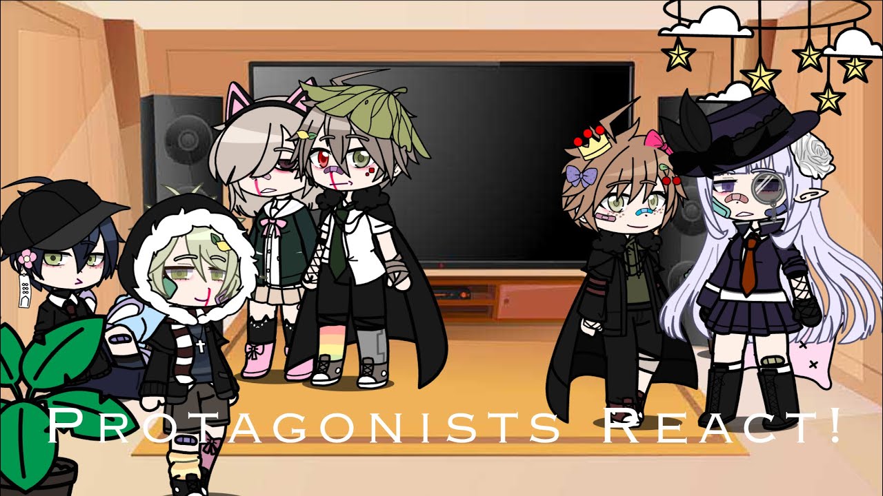 Protagonists react to “The Antagonists Go Poor For A Day” |Danganronpa Skit|