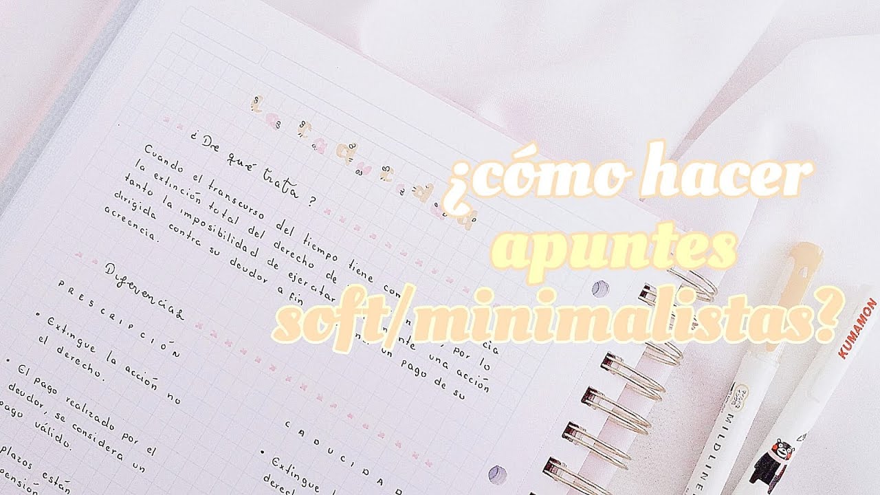 ✨como hacer apuntes soft/minimalistas + títulos bonitos que te servirán!✨