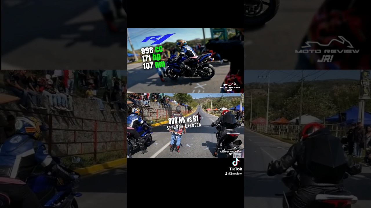 CFMOTO 800NK vs YAMAHA R1 David vs Goliath 🫣 #cfmoto #yamaha #800nk #r1 #motos
