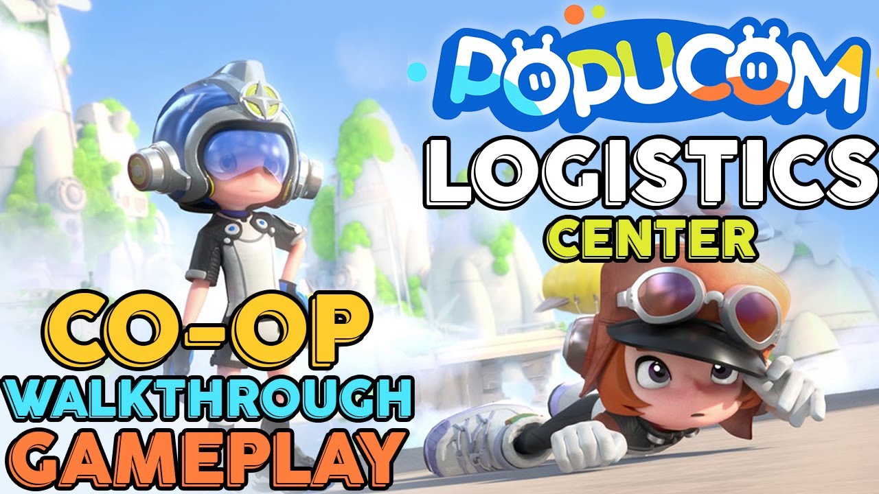 Popucom | Logistics Center Stage Co-op Split Screen Walkthrough Gameplay