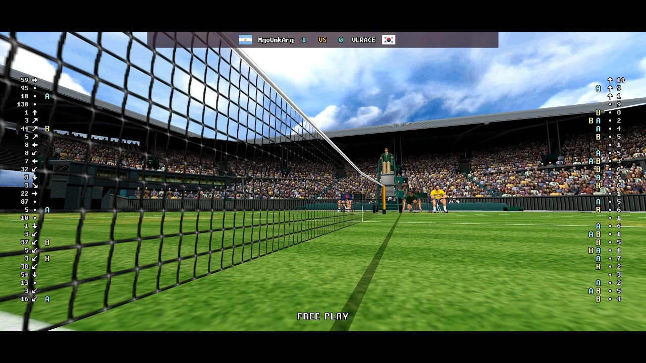 Virtua Tennis 2 - 🇦🇷 MgoUmkArg vs 🇰🇷 VLRACE | Fightcade (2026-03-17 02:13 UTC)