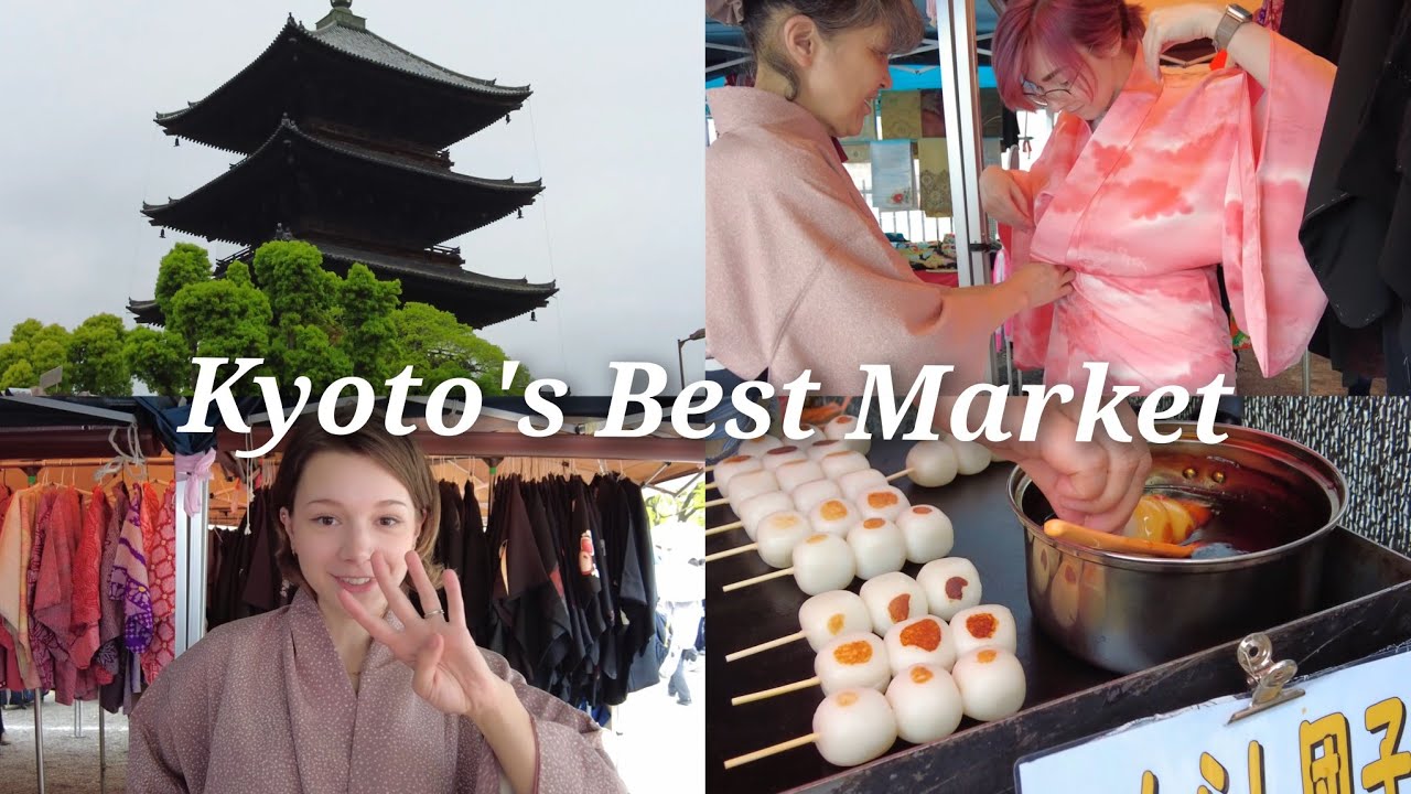 Kyoto's Best Flea Market: Toji Temple vlog!