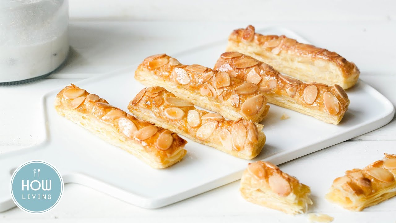 杏仁酥千層酥做法 酥皮料理 【簡單甜點】食譜影片  Almond Puff Pastry Recipe │HowLiving美味生活