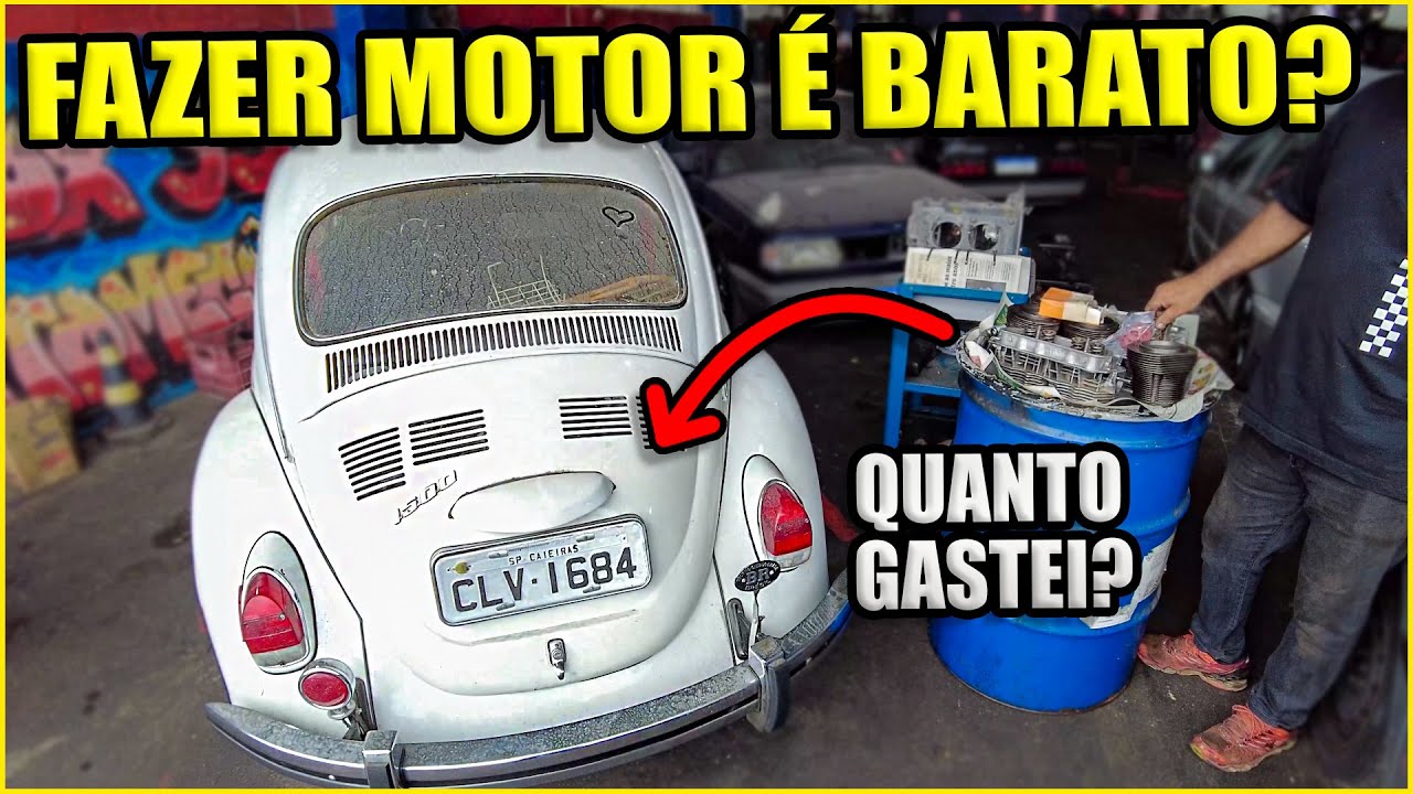 🤑 QUANTO GASTEI PARA FAZER O MOTOR DO FUSCA COMPLETO 💸 E QUANDO ELE FICARÁ PRONTO? 😥 FUSCA É BARATO?