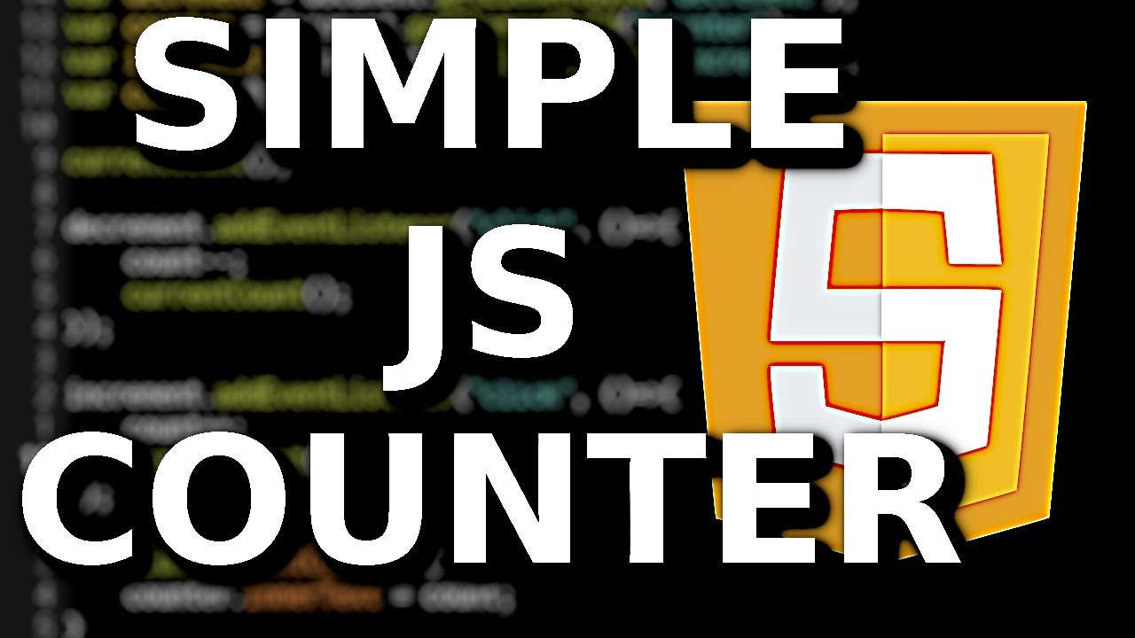 How to Create a Javascript Counter